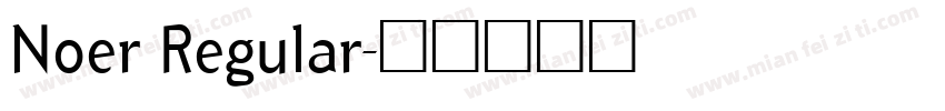 Noer Regular字体转换